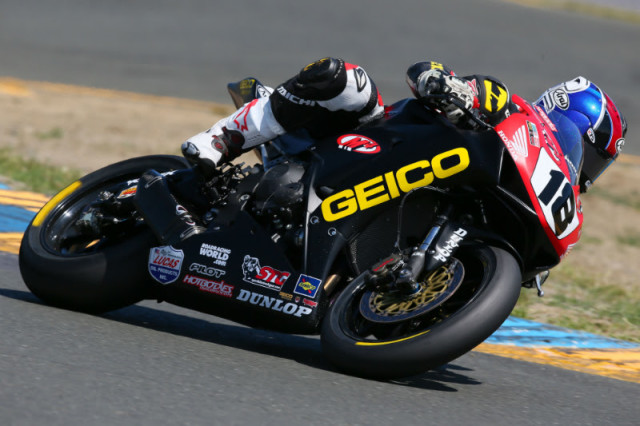 First podium finish of the year for GEICO Honda rider Ulrich